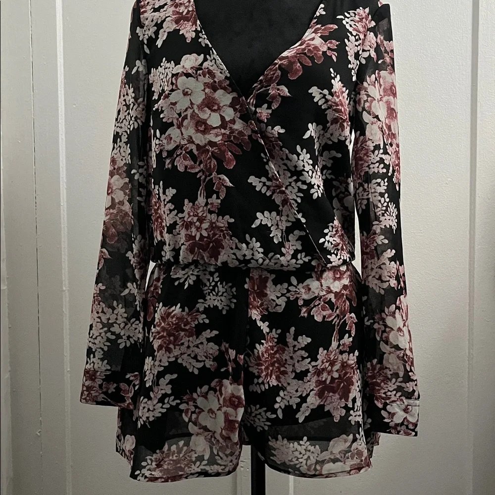 Free People Float Away Long Sleeve Romper - Picture 9 of 16